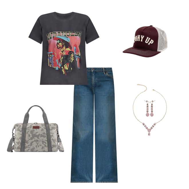 Women's Worldwide Mid Rise Wide Leg Jean in Drifters Dream