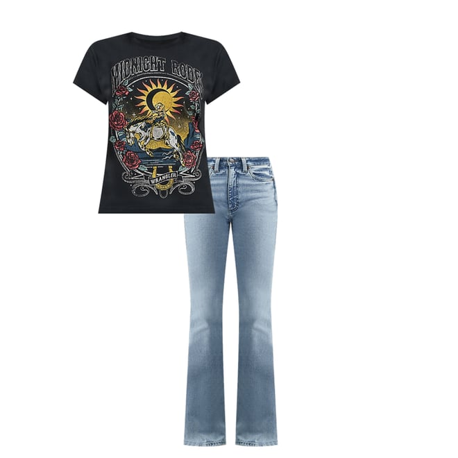 Women's Wrangler Retro® Bailey High Rise Flare Jean in Giovanni