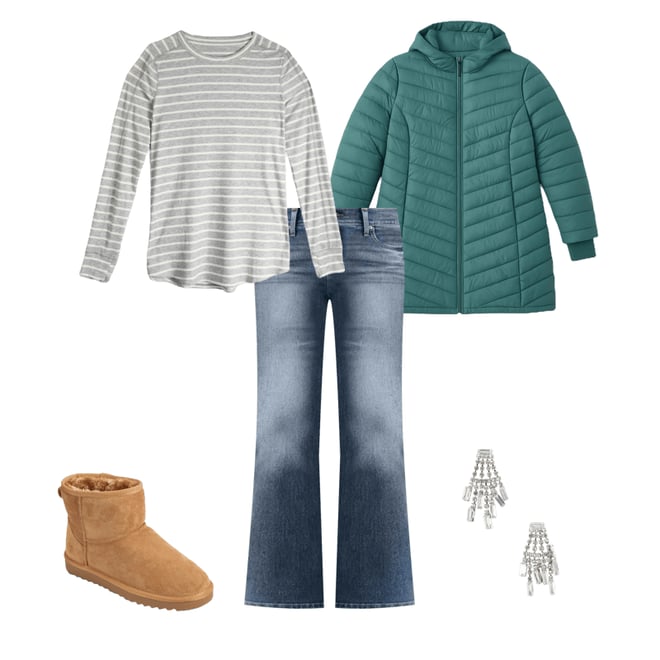 Plus Size Ribbed Tunic Top