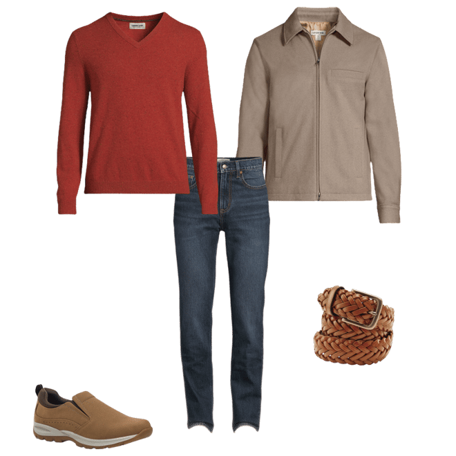 Men's Zip Front Jacket | Lands' End