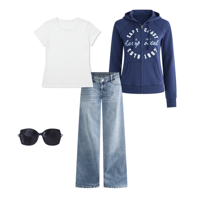 Aeropostale East Coast Full-Zip Hoodie