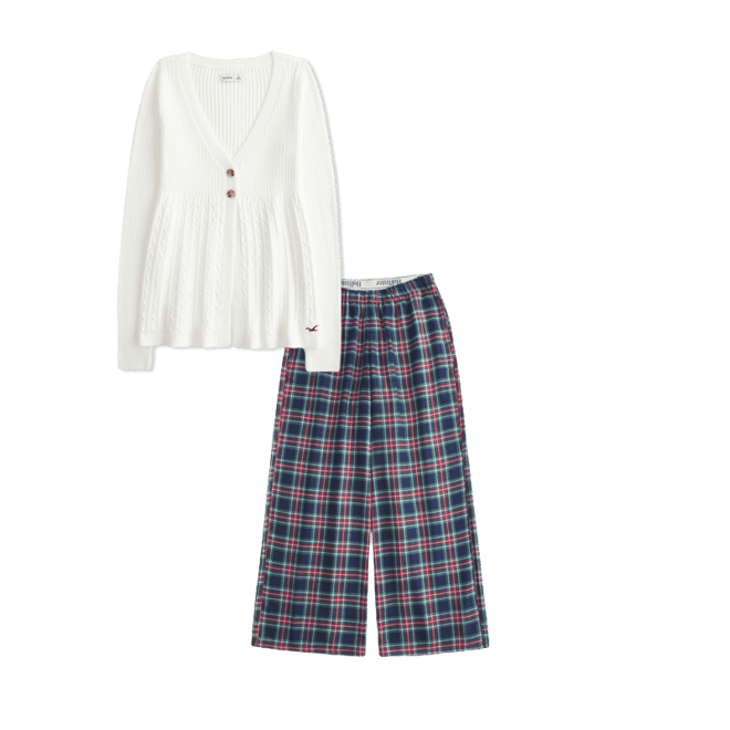 Long-Sleeve Flyaway Babydoll Cardigan