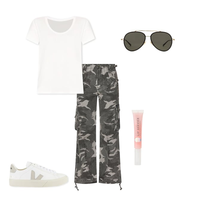 Jaded London Trooper Cargo in Black Camo | REVOLVE