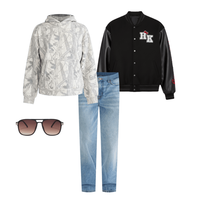 Hello Kitty | Aero Varsity Bomber Jacket