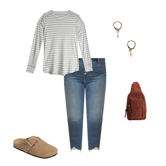 Plus Size Ribbed Tunic Top