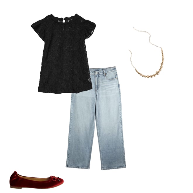 edgely™ Adjustable Waist High Rise Wide Leg Jean