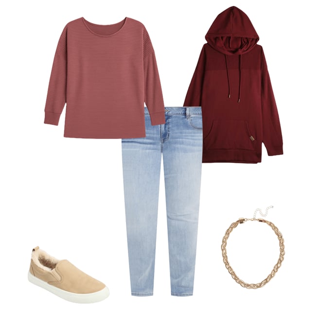 Plus Size 24/7 Dakota Horizontal Ribbed Dolman