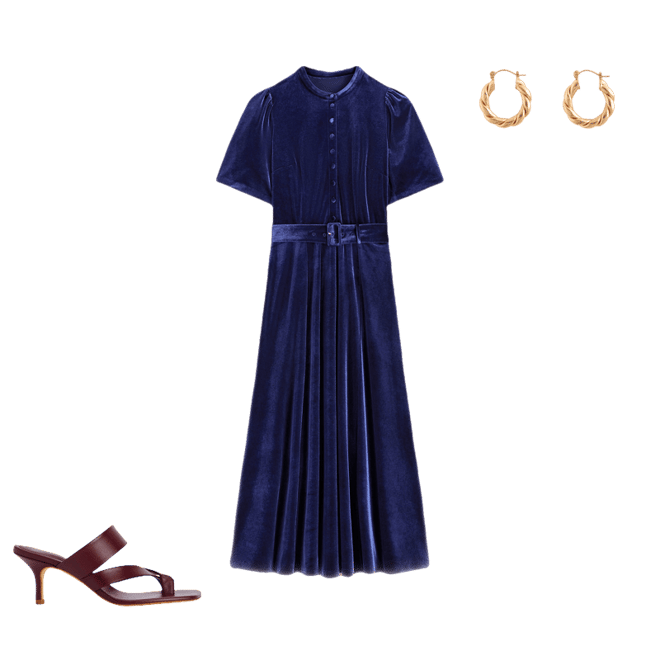 sapphire blue velvet dress 1930s Sapphire Blue Silk Velvet Gown – Blossom Vintage