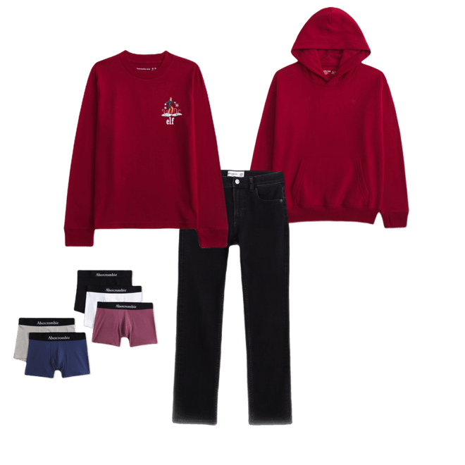 long-sleeve elf graphic tee