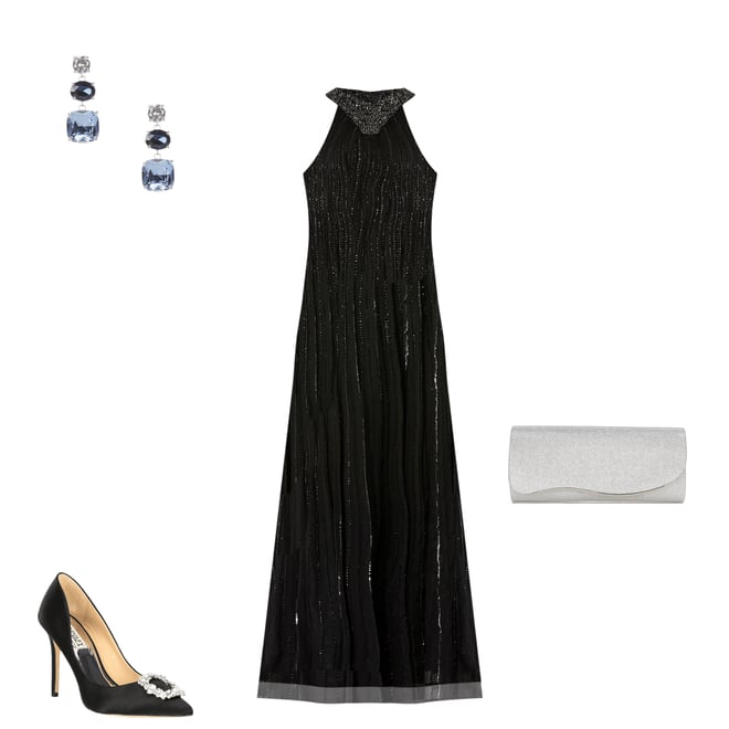 open lace back dress Pleated Halter Neck Mini Dress - FINAL SALE main image 0