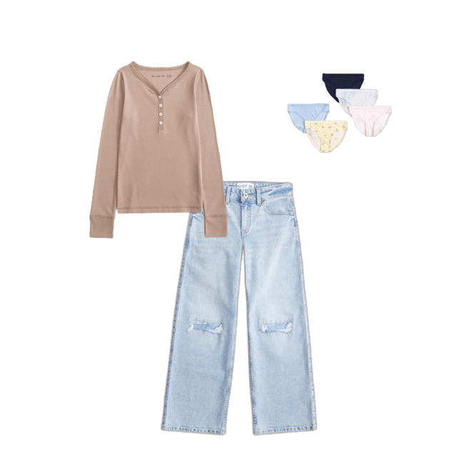 long-sleeve henley tee