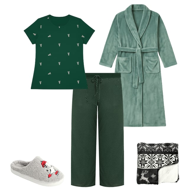 Snoopy Holiday Sherpa Slippers