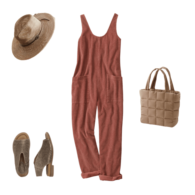 Vintage Wash Corduroy Jumpsuit - Coldwater Creek