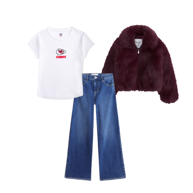 kansas city chiefs graphic baby tee