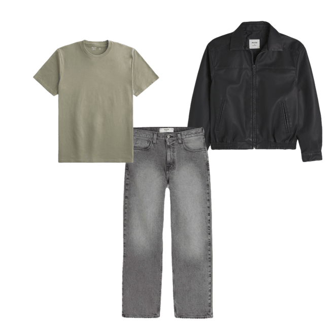 Vegan Leather Zip-Up Jacket