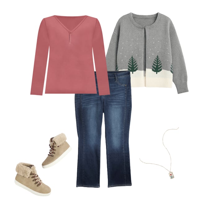 Plus Size Everflex™ Dark High Rise Side Seam Slim Boot