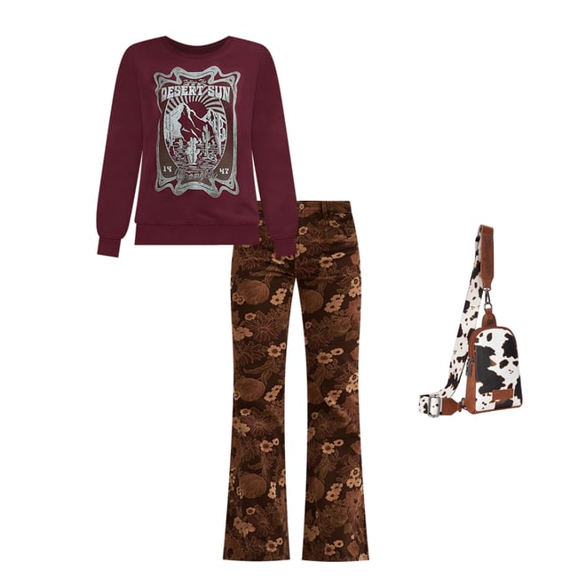 Women's Wrangler Graphic Crew Sweatshirt in Port Royale