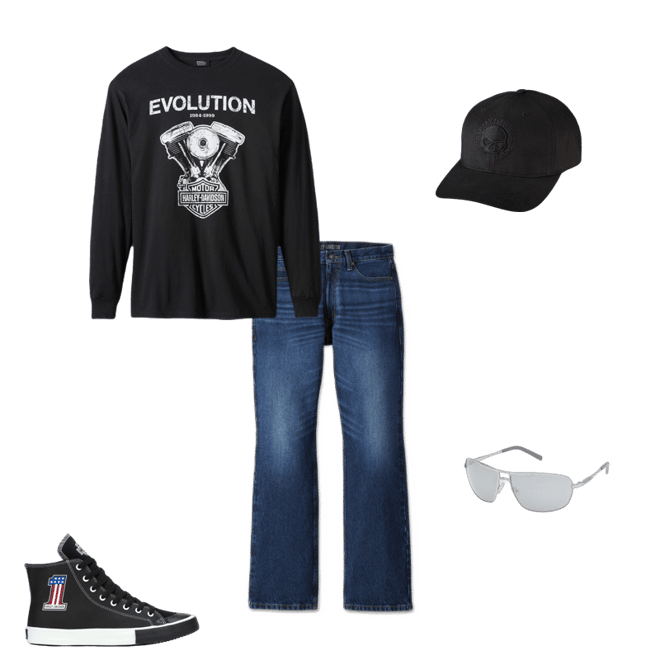 Men's Evolution Engine Long Sleeve Tee | Harley-Davidson USA