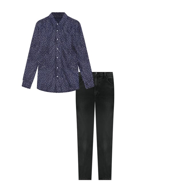 Men's Bootcut Jean in Night Fever Black