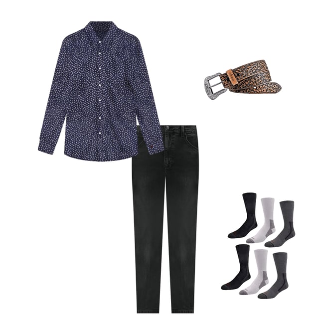 Men's Bootcut Jean in Night Fever Black