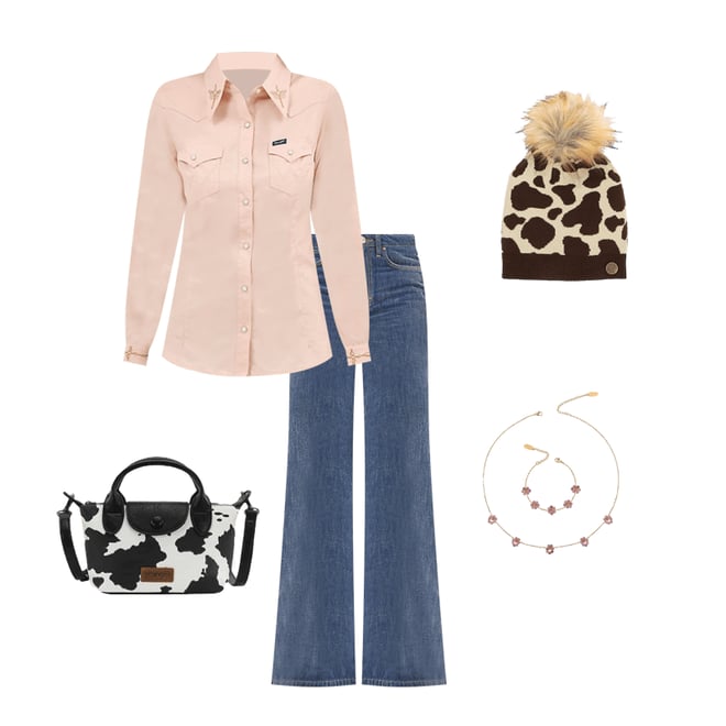 Women's Wrangler Retro® Bailey High Rise Airy Wide Leg Jean in Reagan