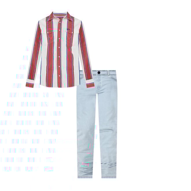 Wrangler® Cowboy Cut® Original Fit Active Flex Jeans in Bleach