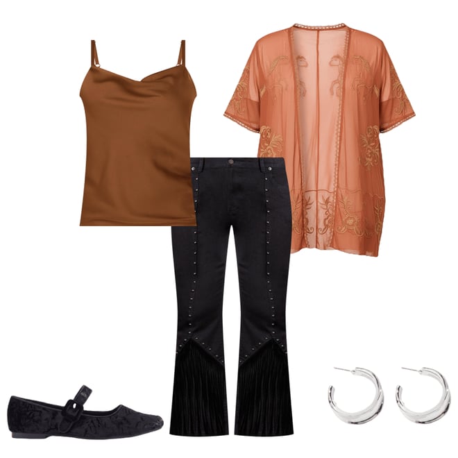  Cato Fashions | Cato Plus Size Studded Fringe Flare Jeans