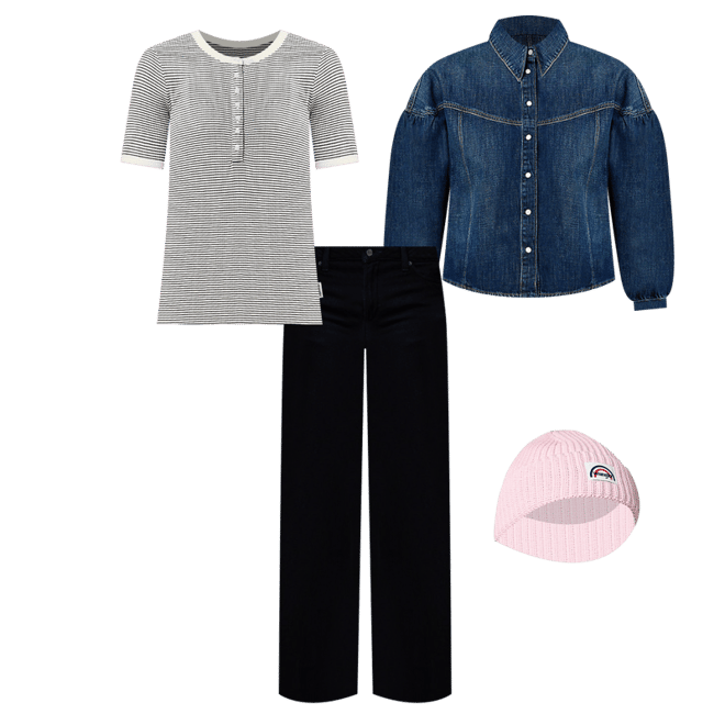 Chemise Wrangler Femme En Denim Pintuck - Couleur Homestead Haze - Manches Longues - Taille S