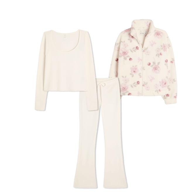 Gilly Hicks Sherpa Zip-Up Sweatshirt