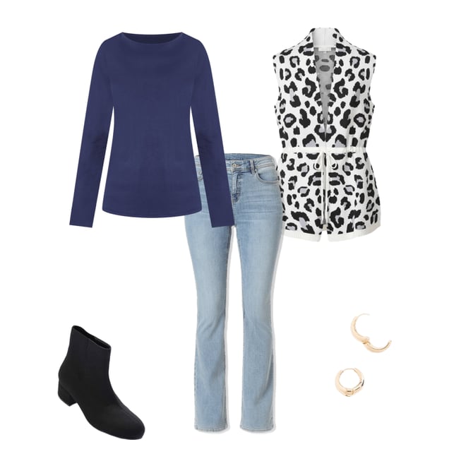  Cato Fashions | Cato Cheetah Drawstring Sweater Vest