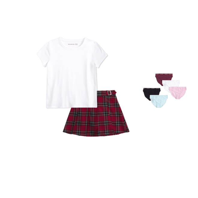 pleated wrap mini skort