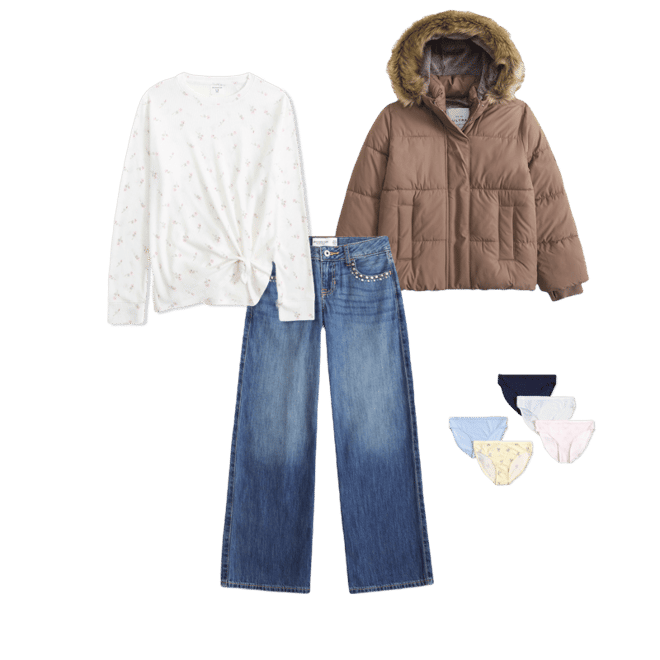 long-sleeve knot-front waffle tee