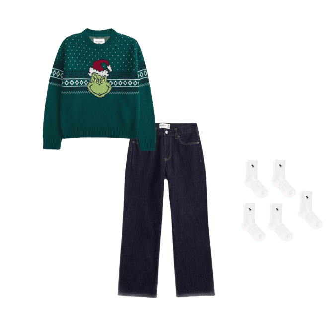 the grinch graphic crew sweater