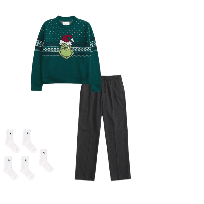 the grinch graphic crew sweater