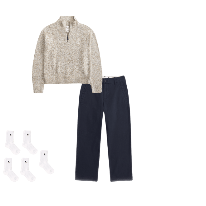 half-zip mockneck sweater