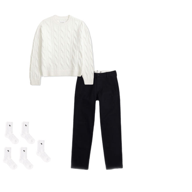 straight twill chinos