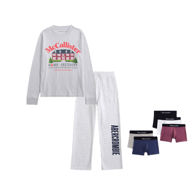 long-sleeve home alone graphic tee