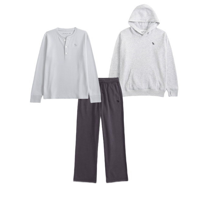 long-sleeve waffle icon henley