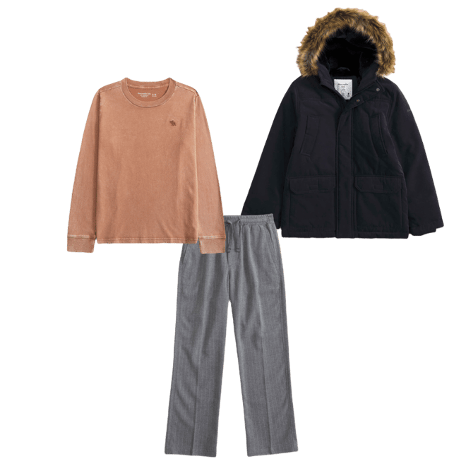 washed essential long-sleeve icon crew tee