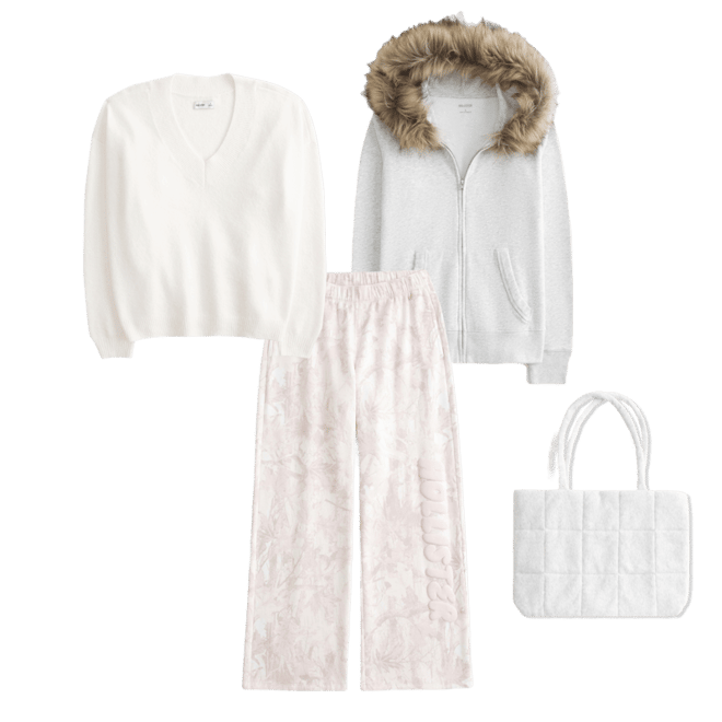 Hollister Comfy Cloud Oversized V-Neck Sweater