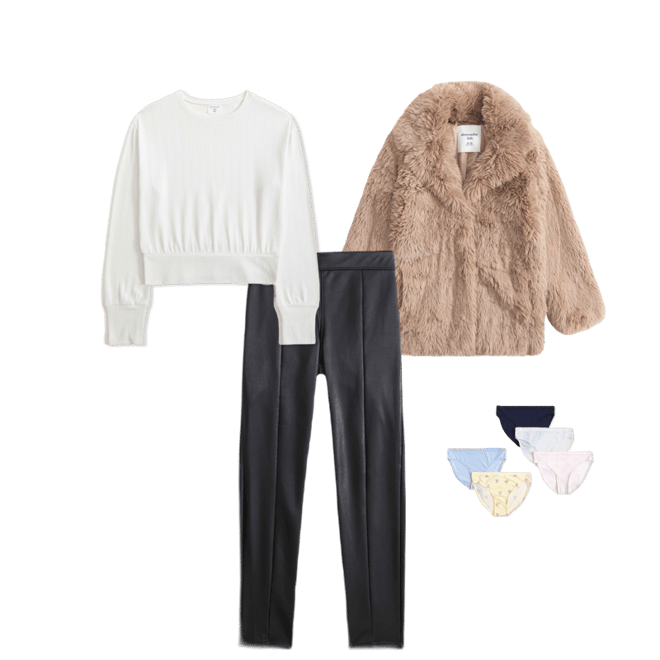 long faux fur jacket