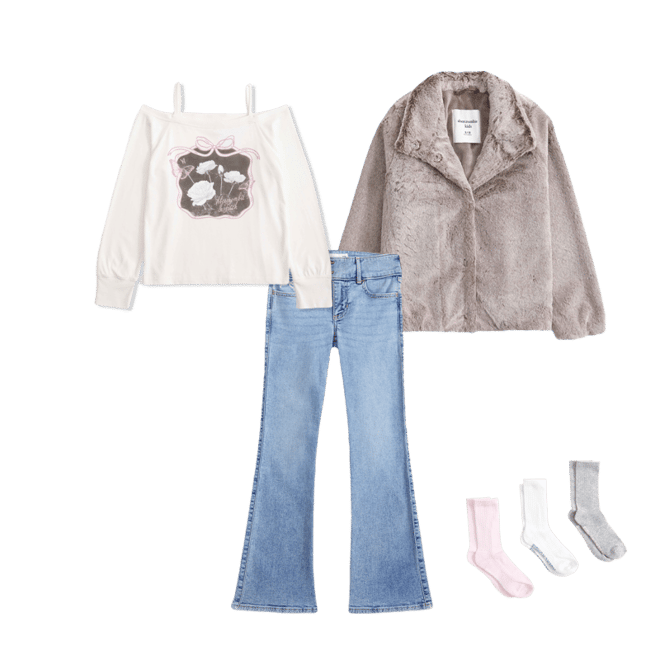 faux fur mockneck jacket