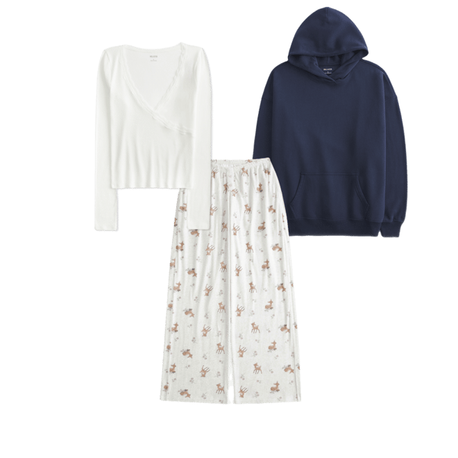 Hollister Feel Good Fleece Oversized Hoodie