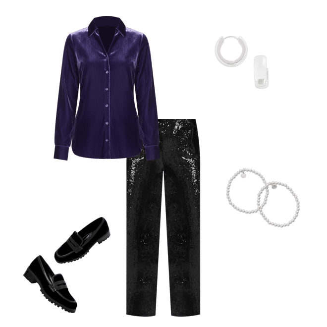 Velvet Button Front Shirt | Talbots