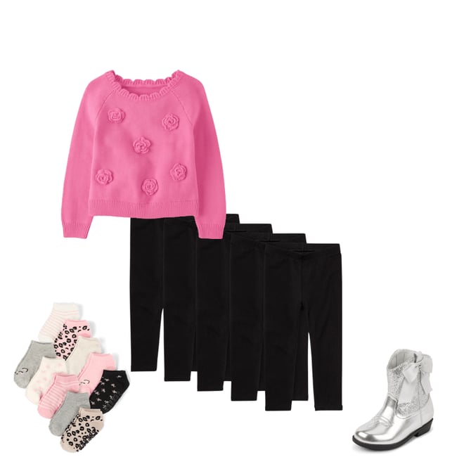 Toddler Girls Knit Leggings 5-Pack BLACK The Children's Place