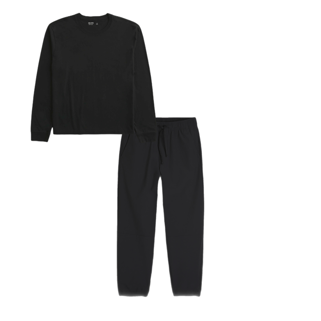 Relaxed Long-Sleeve Cotton Crew T-Shirt