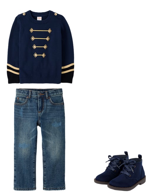 1st bundle featuring 2 items which compliment Boys Embroidered Nutcracker Sweater