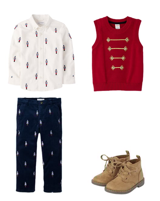 3rd bundle featuring 3 items which compliment Boys Embroidered Button Sweater Vest