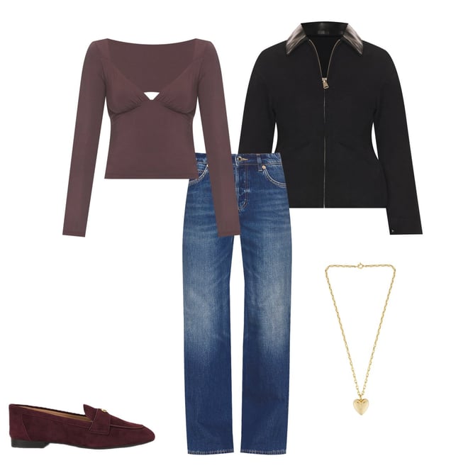 Line & Dot Eton Peplum Jacket in Black | REVOLVE