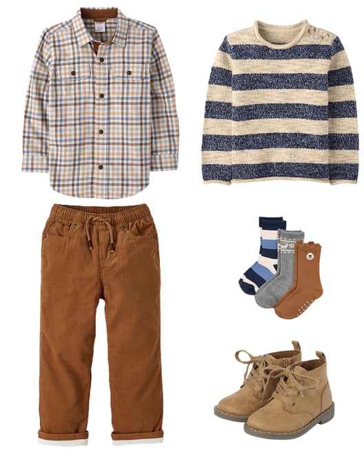 2nd bundle featuring 4 items which compliment Kids Heathered Striped Sweater - First Frost